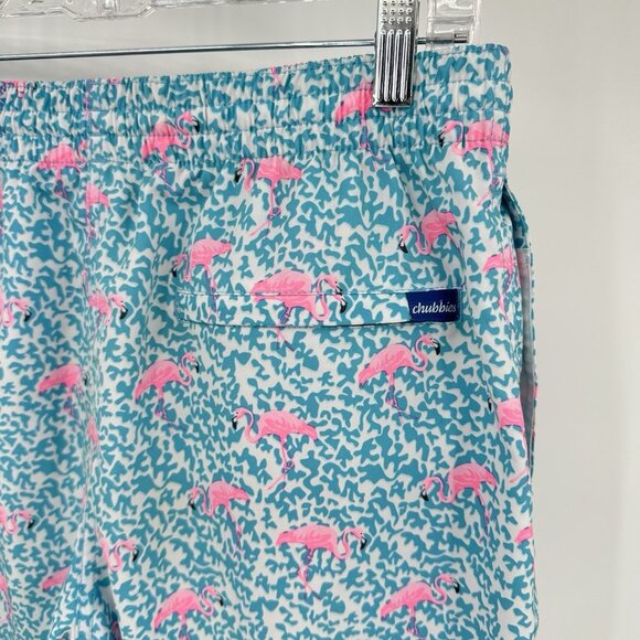 Chubbies Pink Flamingo Swim Trunks - Picture 7 of 9